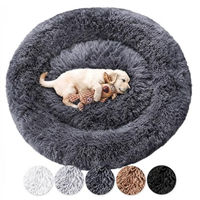 Produktbild von Wahre Tierliebe Hundebett Fluffy Wolke Orthopädisches Hundekissen Grau XS - 50 cm