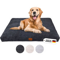 Produktbild von WahreTierliebe Hundebett Cozy orthopädisch grau aus Polyester für erwachsene Hunde