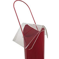 Produktbild von WAIDMEISTER Vogelfutter-Station Futtersäule aus Kunststoff mit 8 Sitzstangen in Rot 47 cm