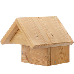 Wald & Forst Halbhöhlenbrüter-Nistkasten für Wildvögel aus Holz in Naturoptik – Bild 1 von 7