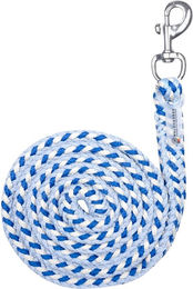 Waldhausen Anbindestrick Plus mit Karabiner aus geflochtenem Material 2 m Beige Blau – Bild 1 von 1