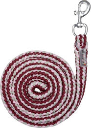 Waldhausen Anbindestrick Plus mit Karabiner aus geflochtenem Material 2 m Beige Rosa Rot – Bild 1 von 1