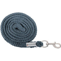 Produktbild von Waldhausen Anbindestrick Plus mit Karabiner in Kreideblau 2 m aus geflochtenem Material