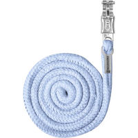 Produktbild von Waldhausen Anbindestrick Plus mit Panikhaken aus geflochtenem Material in Pastellblau 2 m