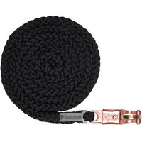Produktbild von Waldhausen Anbindestrick Shine mit Panikhaken für Pferde Schwarz Roségold 2m - 2 m