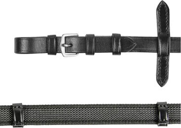 Waldhausen Anti-Slip Lederzügel für Ponys in Schwarz – Bild 1 von 2