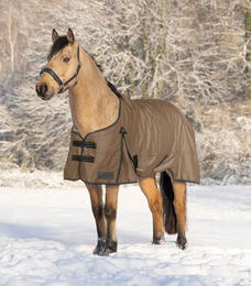 Produktbild von Waldhausen ARCTIC Outdoordecke für Pferde in Beige und Schwarz Größe L - 50 g