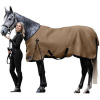 Produktbild von Waldhausen Arctic Outdoordecke Weidedecke mit 200g Füllung aus Ripstop-Gewebe Cappuccino/Schwarz 155 cm