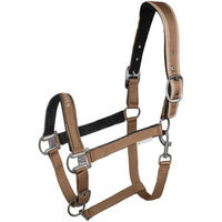 Produktbild von Waldhausen Athletic Nylonhalfter Cappuccino für Warmblut Pferde