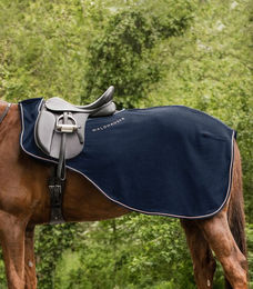 Waldhausen Ausreitdecke Modern Fleece für Vollblut in Schwarz und Rosé – Bild 1 von 2