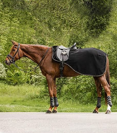 Waldhausen Ausreitdecke Modern Fleece für Warmblut in Rosé Schwarz Gold – Bild 1 von 3