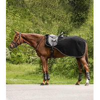 Produktbild von Waldhausen Ausreitdecke Modern Fleece für Warmblut in Rosé Schwarz Gold