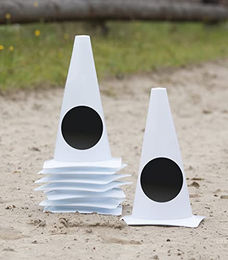 Waldhausen Bahnpylone Zirkelpunkte Weiß aus Kunststoff – Bild 1 von 2