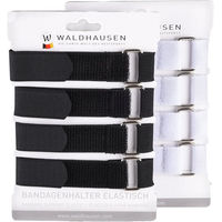 Produktbild von Waldhausen Bandagenhalter elastisch 4er Set Schwarz