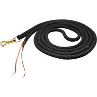 Produktbild von Waldhausen Bodenarbeitsseil Longe Schwarz mit Edelstahl - 4,2 m