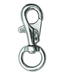 Waldhausen Bolt-Snap Karabinerhaken aus Edelstahl in Silber für Pferde – Bild 1 von 2