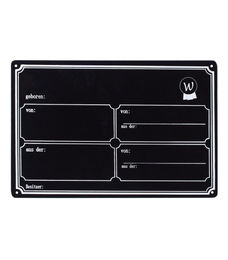 Waldhausen Boxenschild aus Metall in Schwarz – Bild 1 von 2