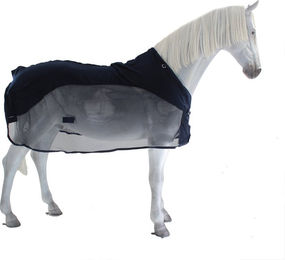 Waldhausen Comfort Fleece-Fliegendecke für Pferde Blau 135 cm - 135 cm – Bild 1 von 6