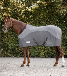 Waldhausen Comfort Fleece-Fliegendecke für Pferde Grau 145 cm - 1 Stk. – Bild 1 von 7