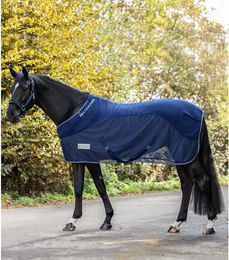 Waldhausen Comfort Fleece-Fliegendecke für Pferde in Blau 125 cm – Bild 1 von 6