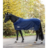 Produktbild von Waldhausen Comfort Fleece-Fliegendecke für Pferde in Blau 155 cm