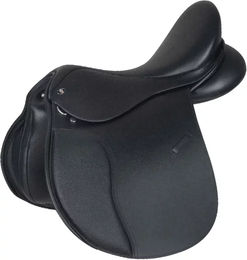 Produktbild von Waldhausen Comfort Gemischter Sattel für Pferde aus Leder in Schwarz oder Grün