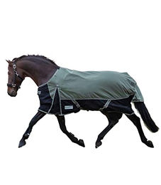 Waldhausen COMFORT Outdoordecke Weidedecke Light Khaki Schwarz 145 cm – Bild 1 von 6