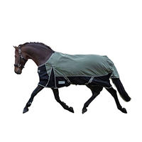 Produktbild von Waldhausen COMFORT Outdoordecke Weidedecke Light Khaki Schwarz 145 cm