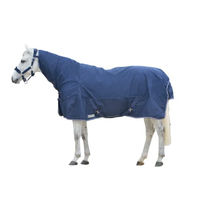 Produktbild von Waldhausen Comfort Regendecke für Pferde mit Halsteil in Blau 125cm
