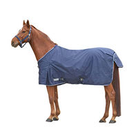 Produktbild von Waldhausen Comfort Regendecke für Pferde mit Kreuzbegurtung in Blau 135 cm
