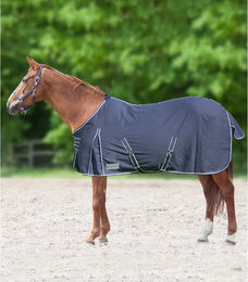 Waldhausen Comfort Stall- und Sommerdecke für Pferde aus Baumwolle Blau 125 cm - 125 cm – Bild 1 von 2