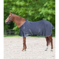 Produktbild von Waldhausen Comfort Stall- und Sommerdecke für Pferde aus Baumwolle Blau 125 cm - 125 cm