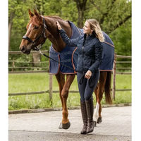 Produktbild von Waldhausen Cooler Fliegen-Sommerdecke für Pferde Blau-Orange 165 cm