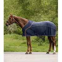 Produktbild von Waldhausen Cooler Fliegen-Sommerdecke für Pferde Nachtblau/Orange 145 cm - 145 cm