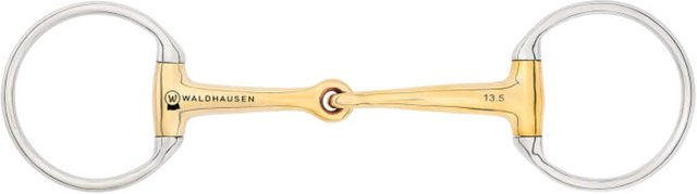 Waldhausen Cyprium Olivenkopfgebiss einfach gebremst 14mm Gold – Bild 1 von 1