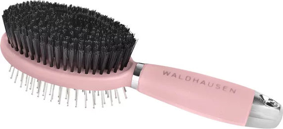 Waldhausen Doppelbürste mit Gelgriff in Rosa – Bild 1 von 5