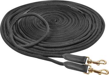 Produktbild von Waldhausen Doppellonge aus Polyester in Schwarz 16 m