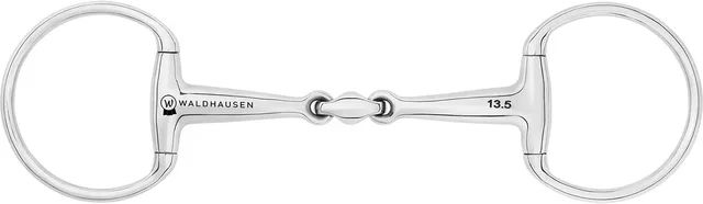 Produktbild von Waldhausen Doppelte Kinnkette für Olivenkopf aus Edelstahl in Silber für Pferde