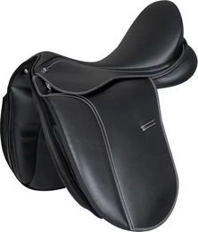Waldhausen Dressursattel Economic aus Kunstleder Schwarz 15,5''/39 cm – Bild 1 von 5
