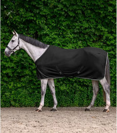 Waldhausen Economic Fleece-Decke für Pferde mit Kreuzgurten Schwarz 115 cm – Bild 1 von 5