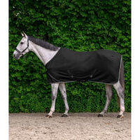 Produktbild von Waldhausen Economic Fleece-Decke für Pferde mit Kreuzgurten Schwarz 115 cm