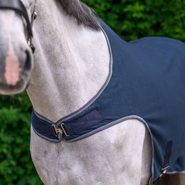Waldhausen Economic Fleece-Führmaschinendecke für Pferde in Blau 155 cm – Bild 1 von 8