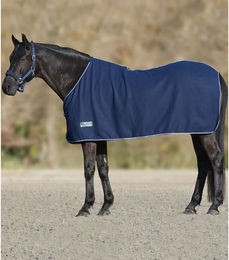 Waldhausen Economic Fleece-Pferdedecke Nachtblau 165 cm – Bild 1 von 3