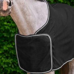 Waldhausen Economic Fleece Sponsorendecke für Pferde in Blau 145cm – Bild 1 von 5