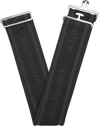 Waldhausen Elastic Deckengurt für Pferde in Schwarz mit Edelstahlbeschlägen – Bild 1 von 2