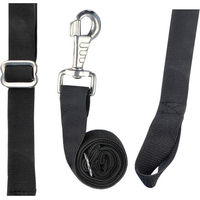 Produktbild von Waldhausen Elastik-Beinschnüre mit Karabiner verstellbar Schwarz