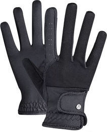 Waldhausen ELT Estelle Reithandschuhe für Damen und Herren Sommer Kunstleder Schwarz XS – Bild 1 von 9