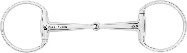 Produktbild von Waldhausen Ergonomisches Olivenmaul für Pferde aus Edelstahl mit einfacher Bruchstelle in Silber