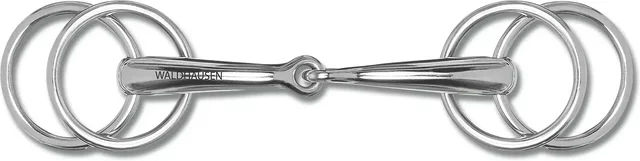 Waldhausen Fahrtrense mit 3 oder 4 Ringen aus Edelstahl in Silber – Bild 1 von 2