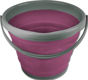 Waldhausen Faltbarer Eimer 10 Liter Magenta Silikon – Bild 1 von 1